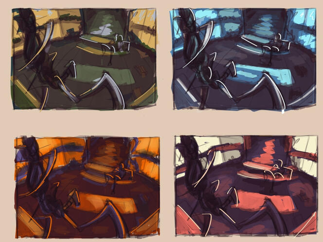 Initial Keyframe Color Compositions